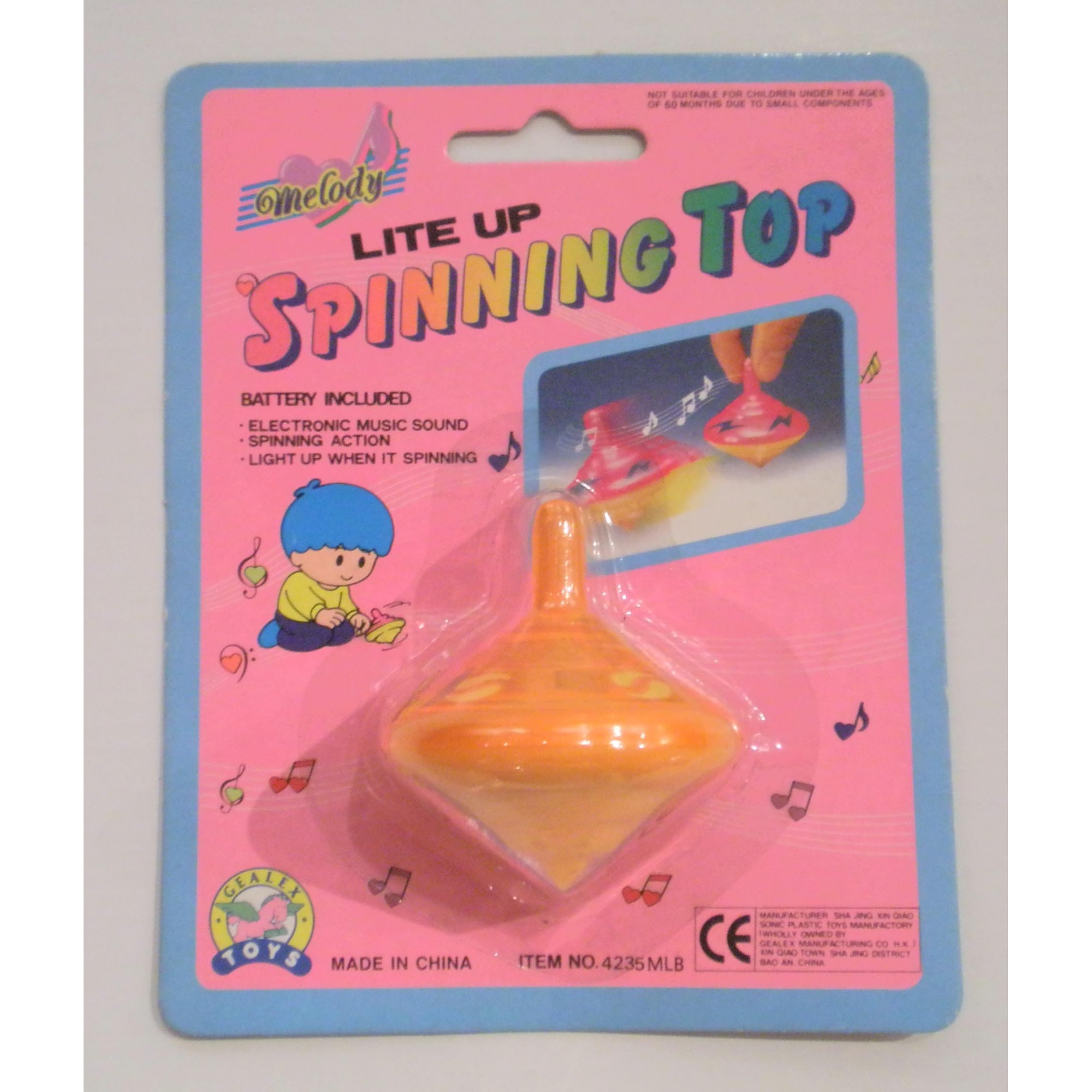 light up musical spinning top