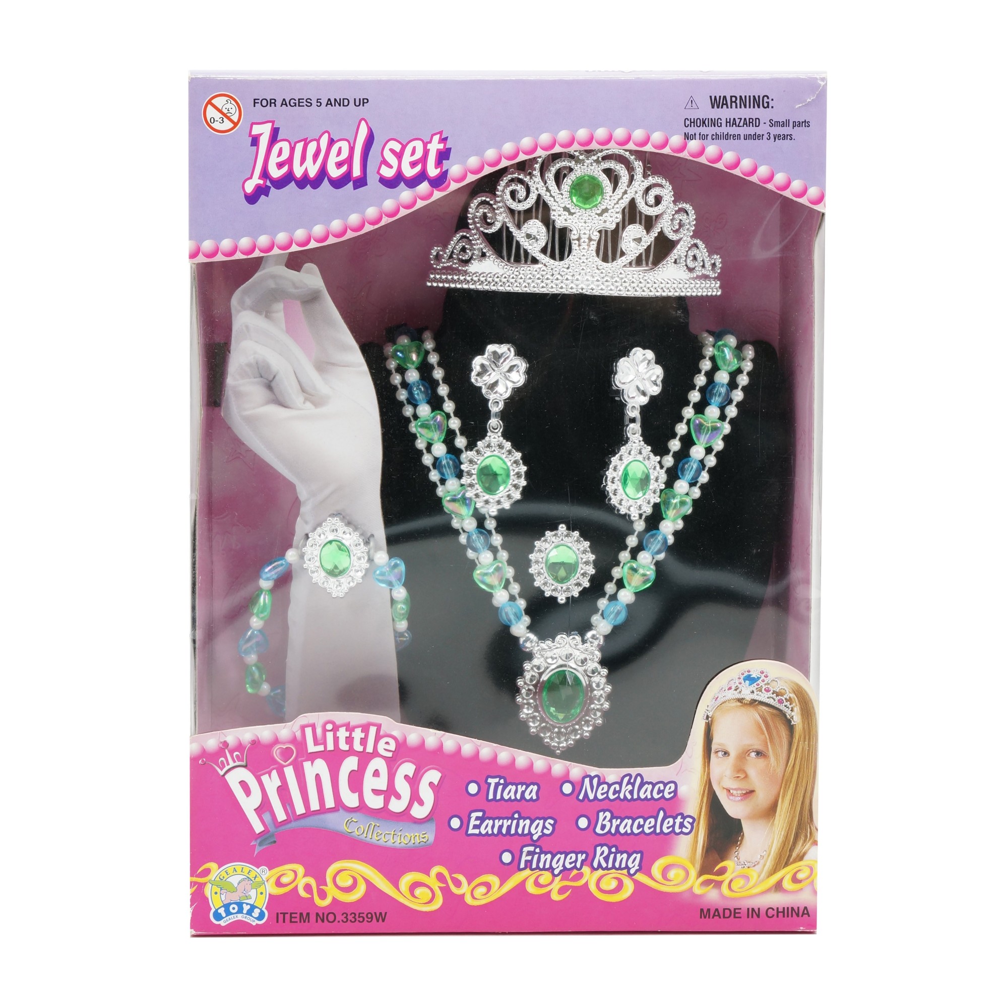 Little Princess Jewelry Set w/TiaraProduct Gealex Toys Manufacturing
